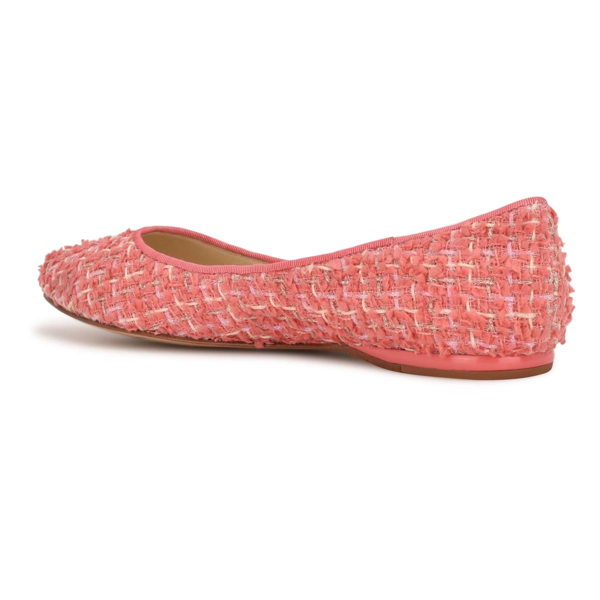 Nine West Speakup Almond Toe Ballet Flats Coral | SCWE06945