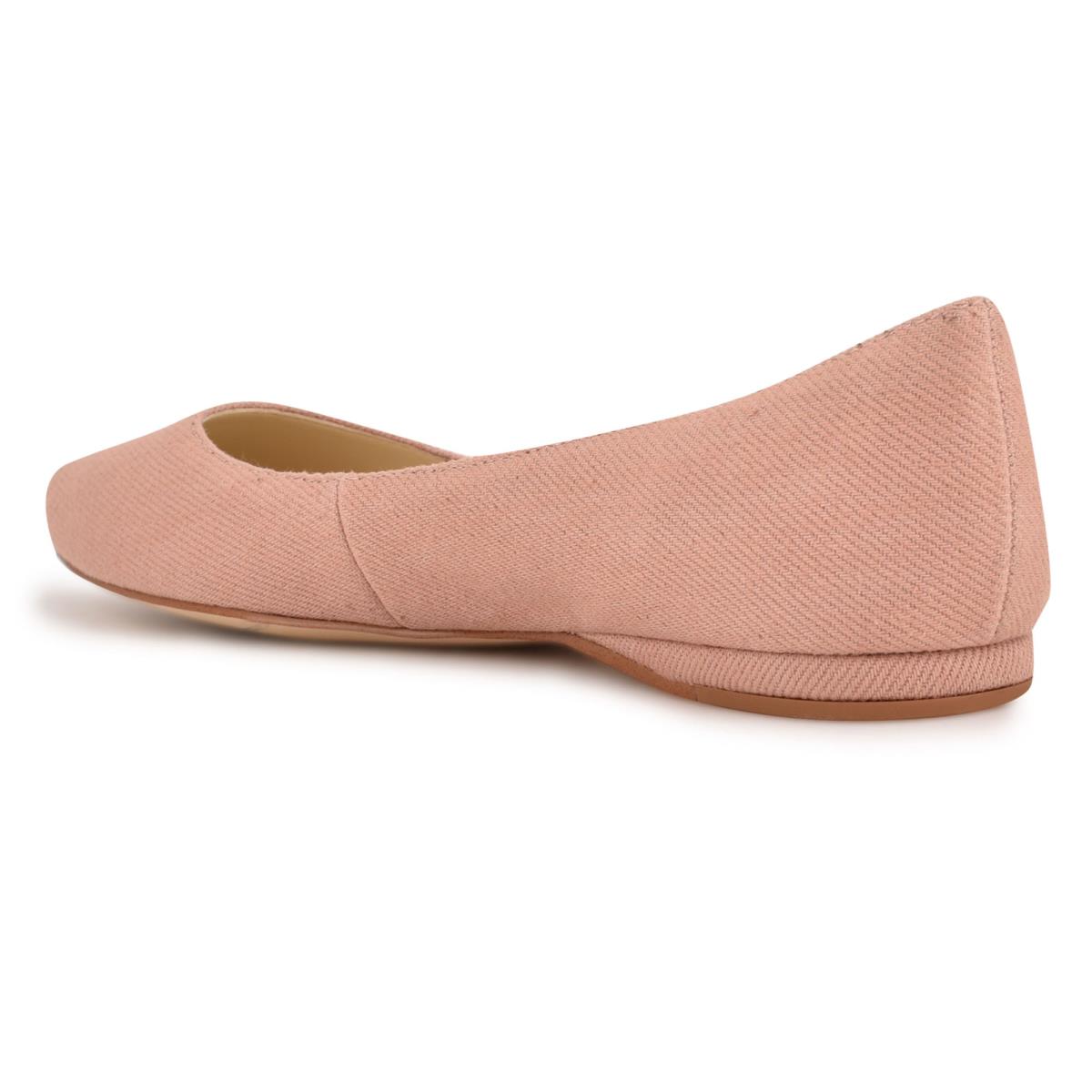 Nine West Speakup Almond Toe Ballet Flats Pink | YDNB49328