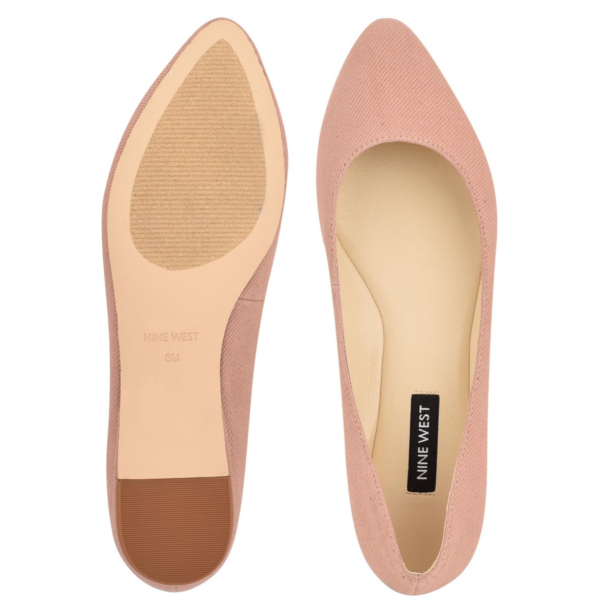 Nine West Speakup Almond Toe Ballet Flats Pink | YDNB49328