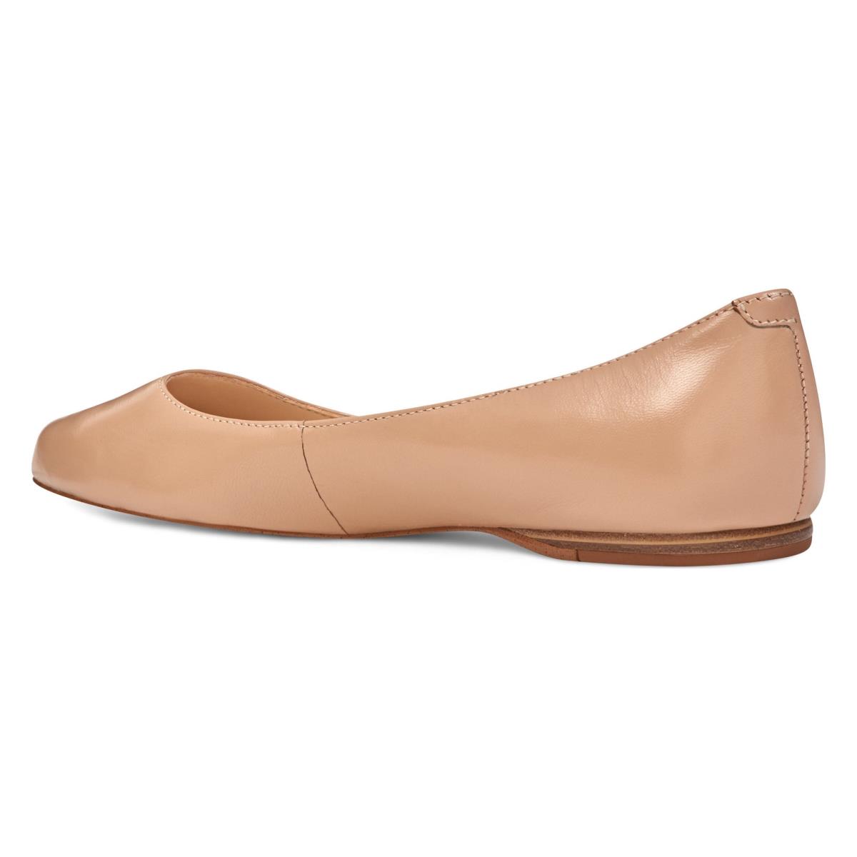 Nine West Speakup Almond Toe Flats Beige | VOAM93580