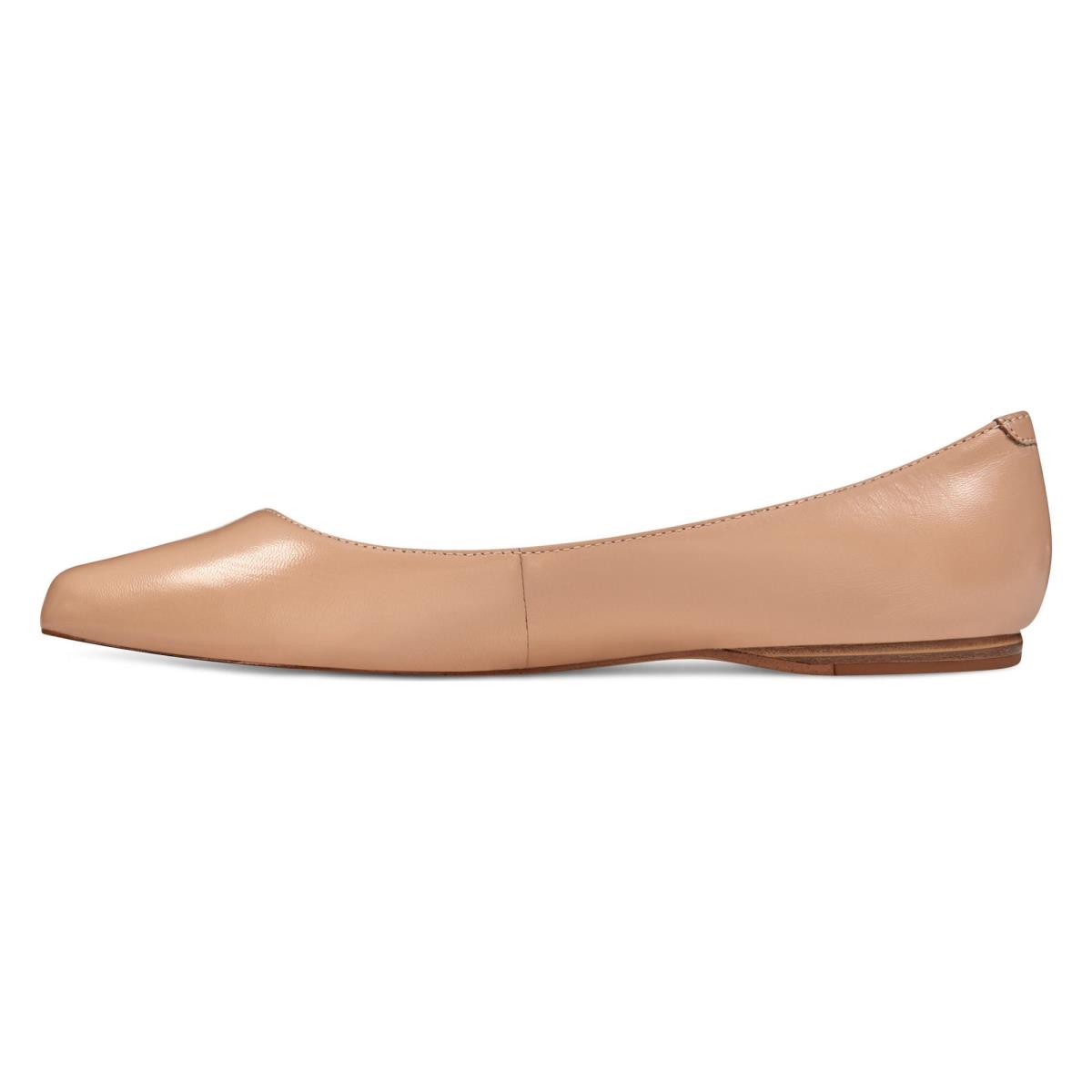 Nine West Speakup Almond Toe Flats Beige | VOAM93580