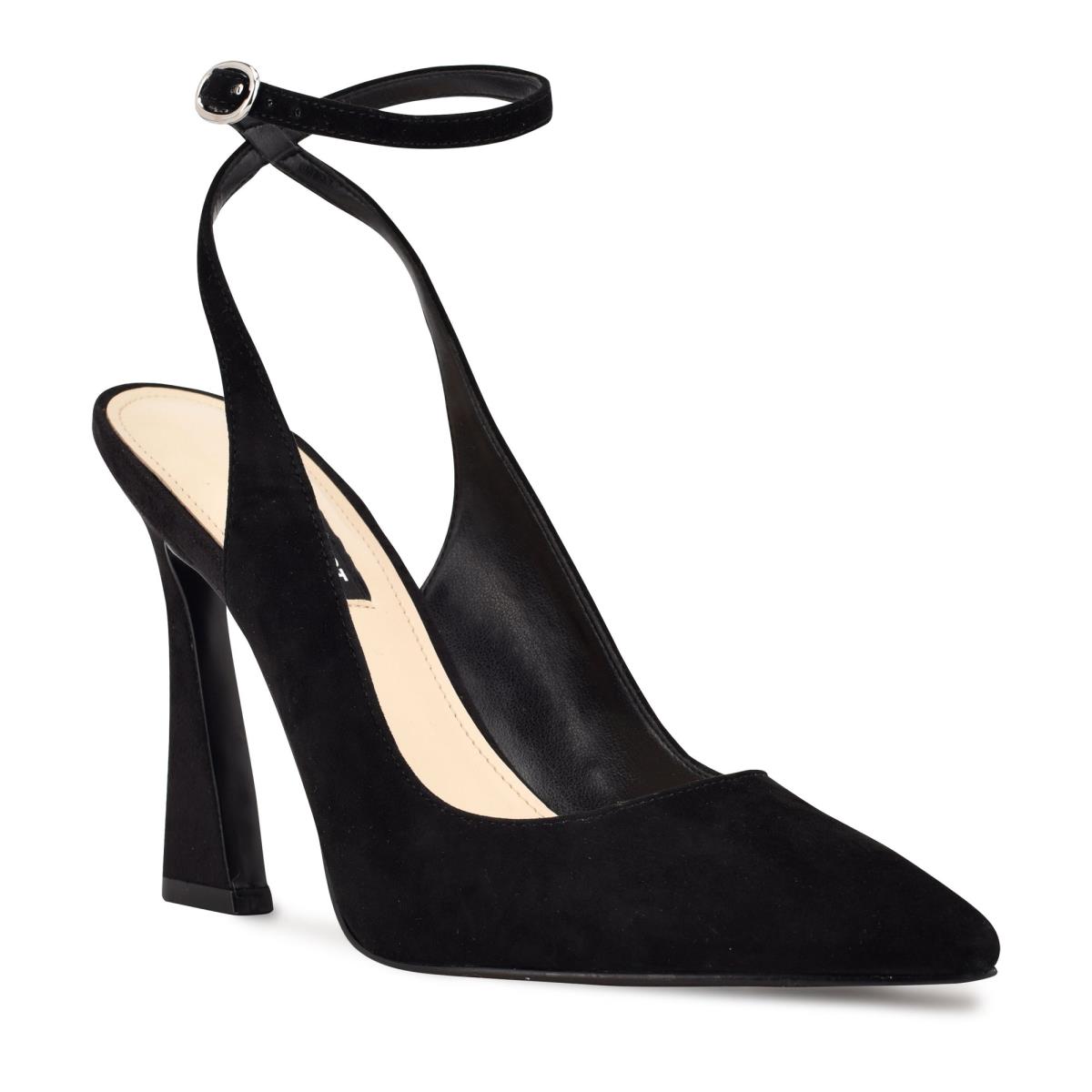 Nine West Tabita Ankle Strap Dress Pumps Black | CFSI05794