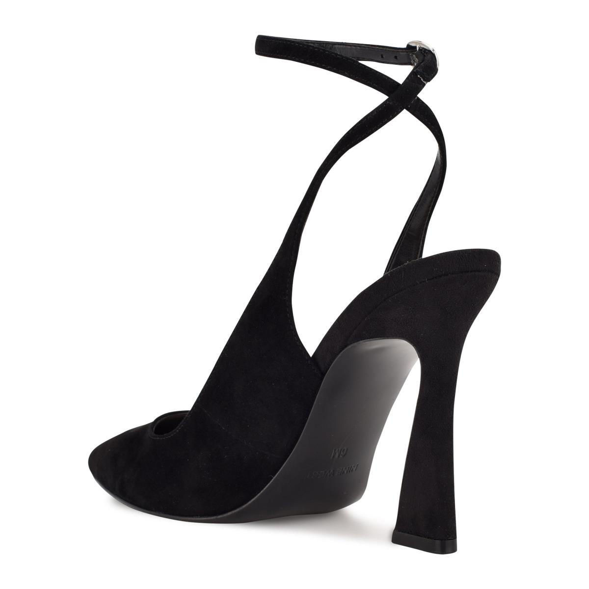 Nine West Tabita Ankle Strap Dress Pumps Black | CFSI05794