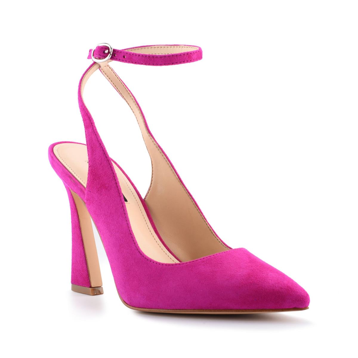 Nine West Tabita Ankle Strap Dress Pumps Pink | NMQA97325