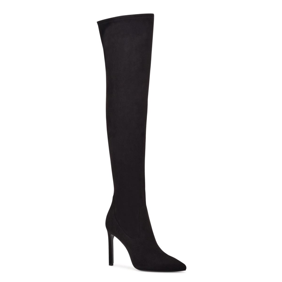 Nine West Tacy Over The Knee Boots Black | GWQD84560