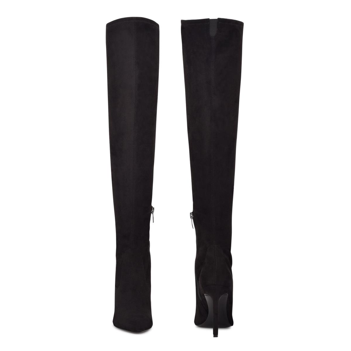 Nine West Tacy Over The Knee Boots Black | GWQD84560