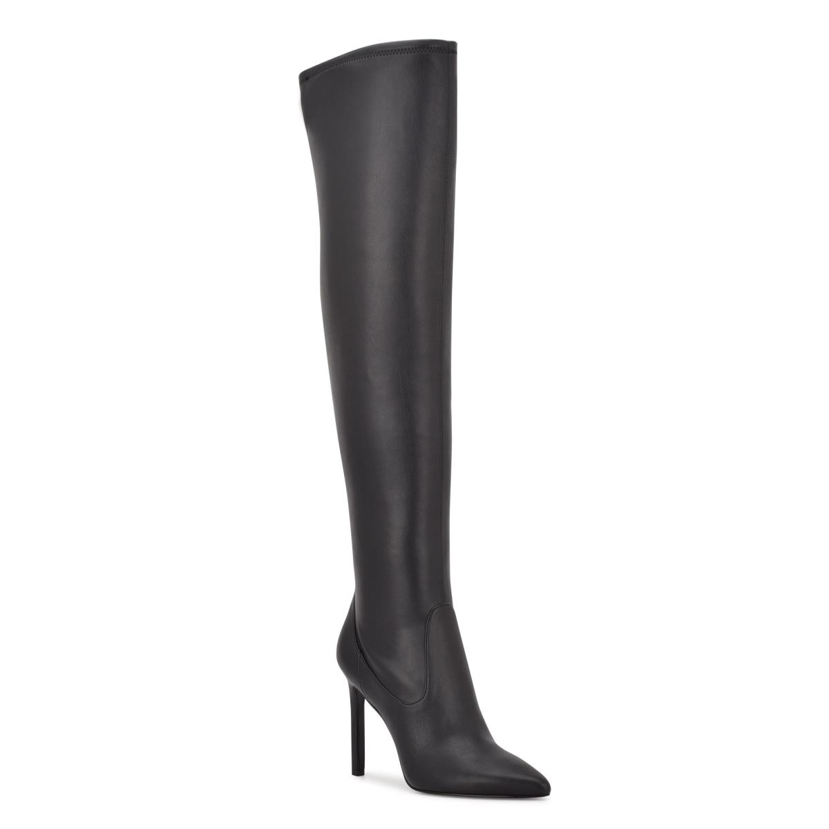 Nine West Tacy Over The Knee Boots Black | PCWS15430