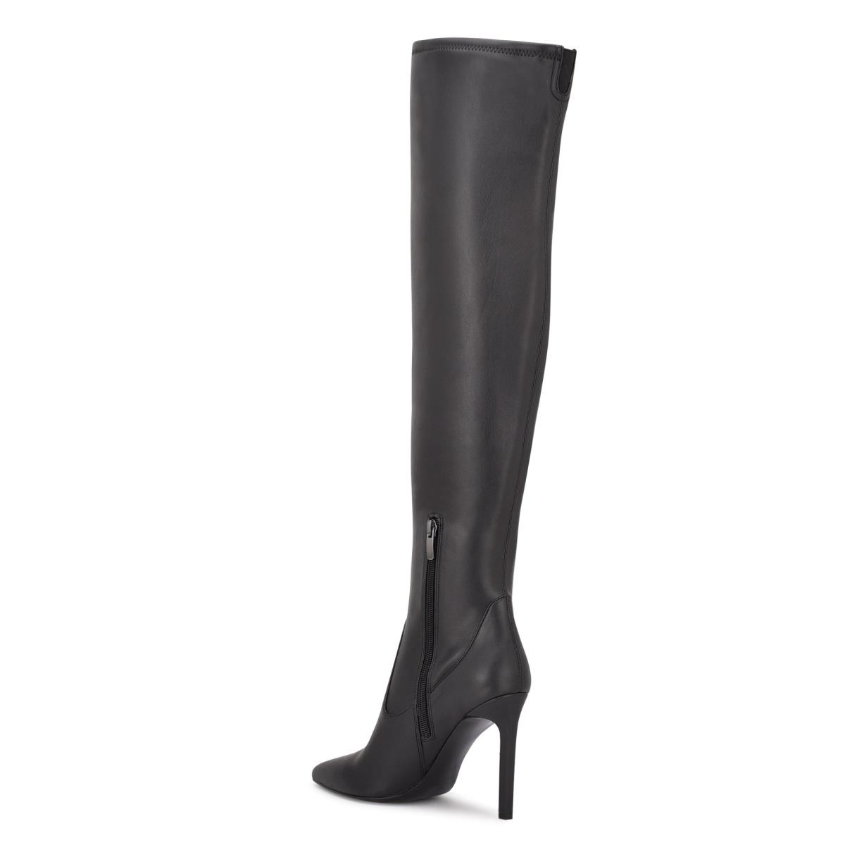 Nine West Tacy Over The Knee Boots Black | PCWS15430