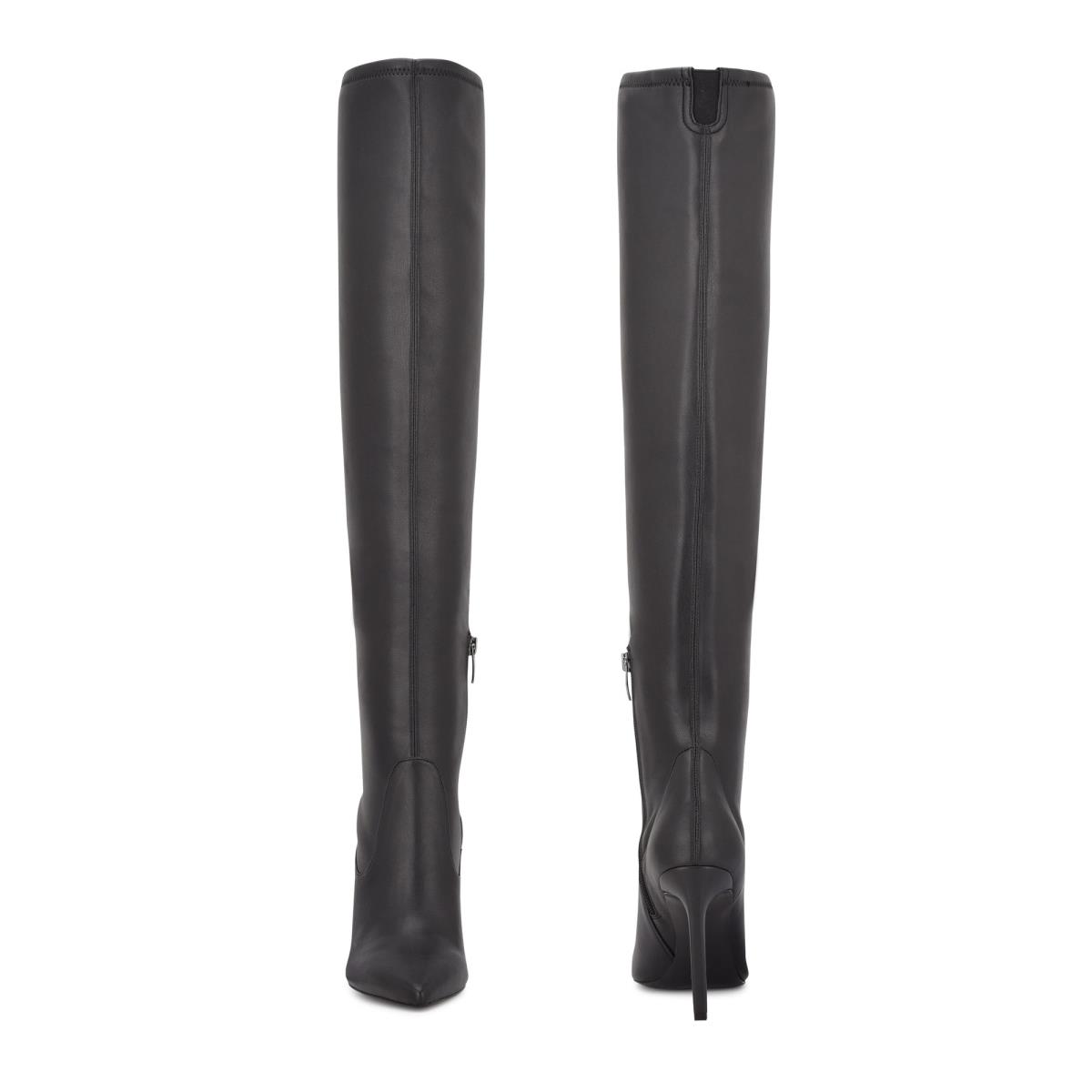 Nine West Tacy Over The Knee Boots Black | PCWS15430