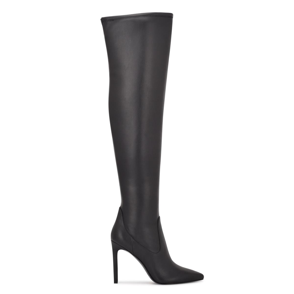 Nine West Tacy Over The Knee Boots Black | PCWS15430