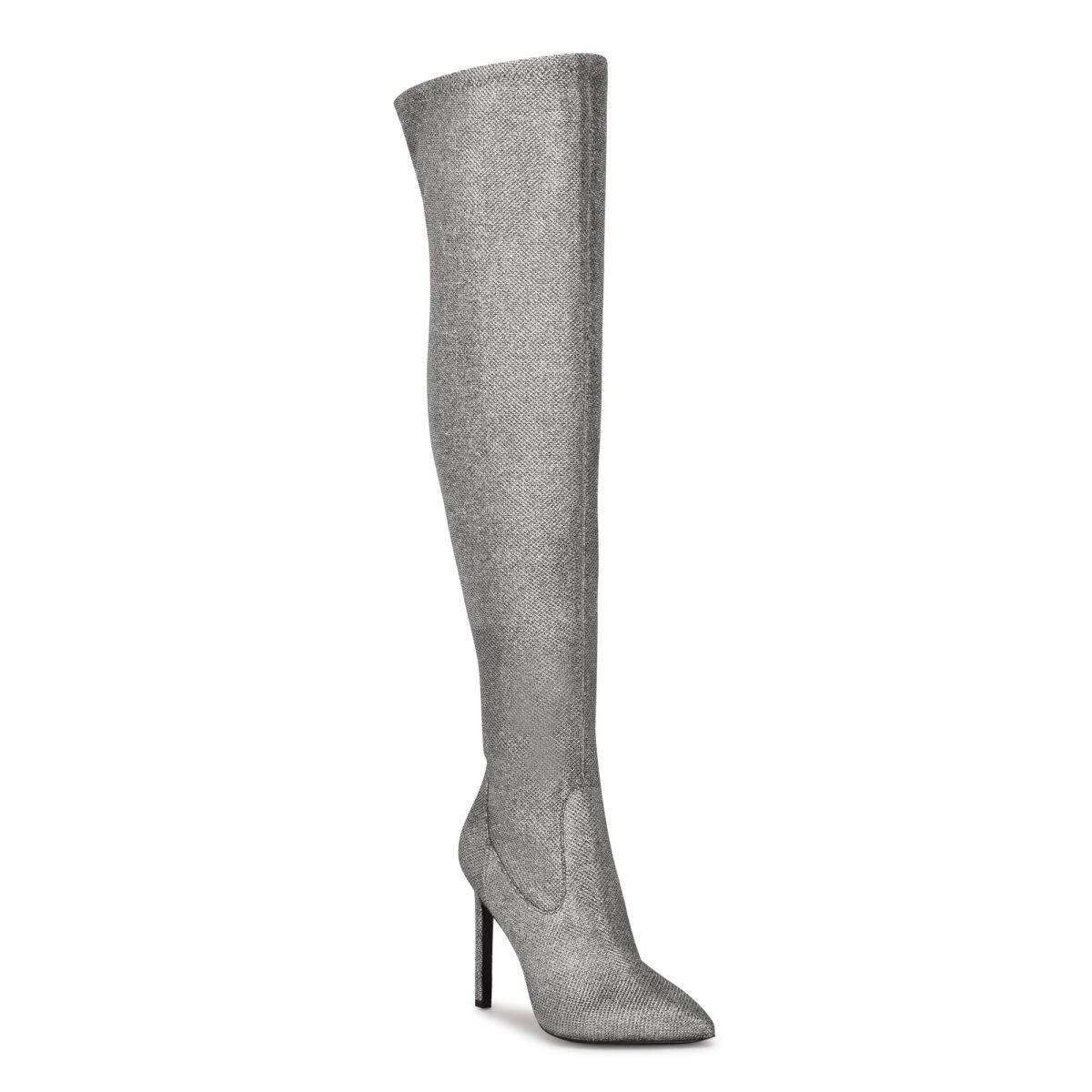 Nine West Tacy Over The Knee Boots Blue / Grey | QWIP05431