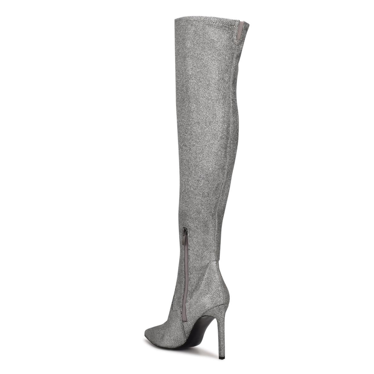 Nine West Tacy Over The Knee Boots Blue / Grey | QWIP05431