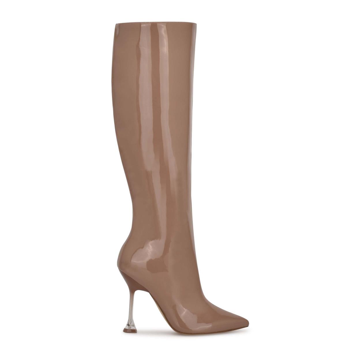 Nine West Talya Dress Boots Brown | SMZC53461