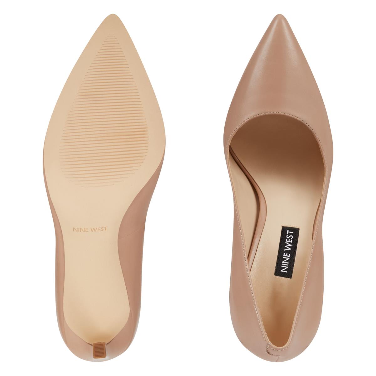 Nine West Tatiana Pointy Toe Pumps Beige | IORV85341