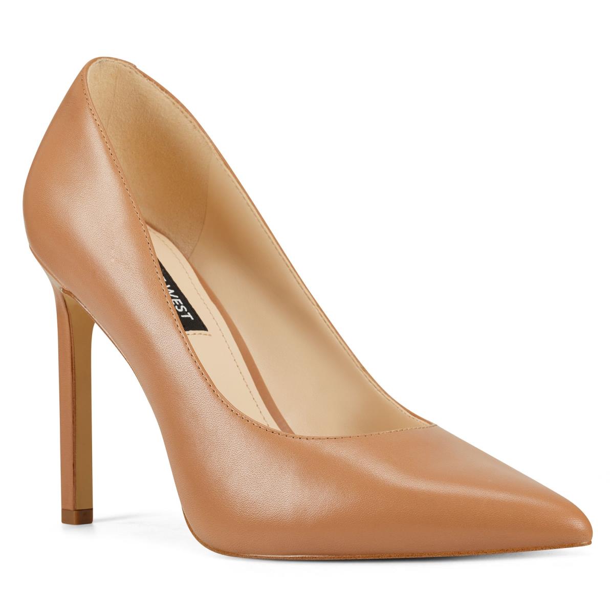 Nine West Tatiana Pointy Toe Pumps Beige | UXDE26038