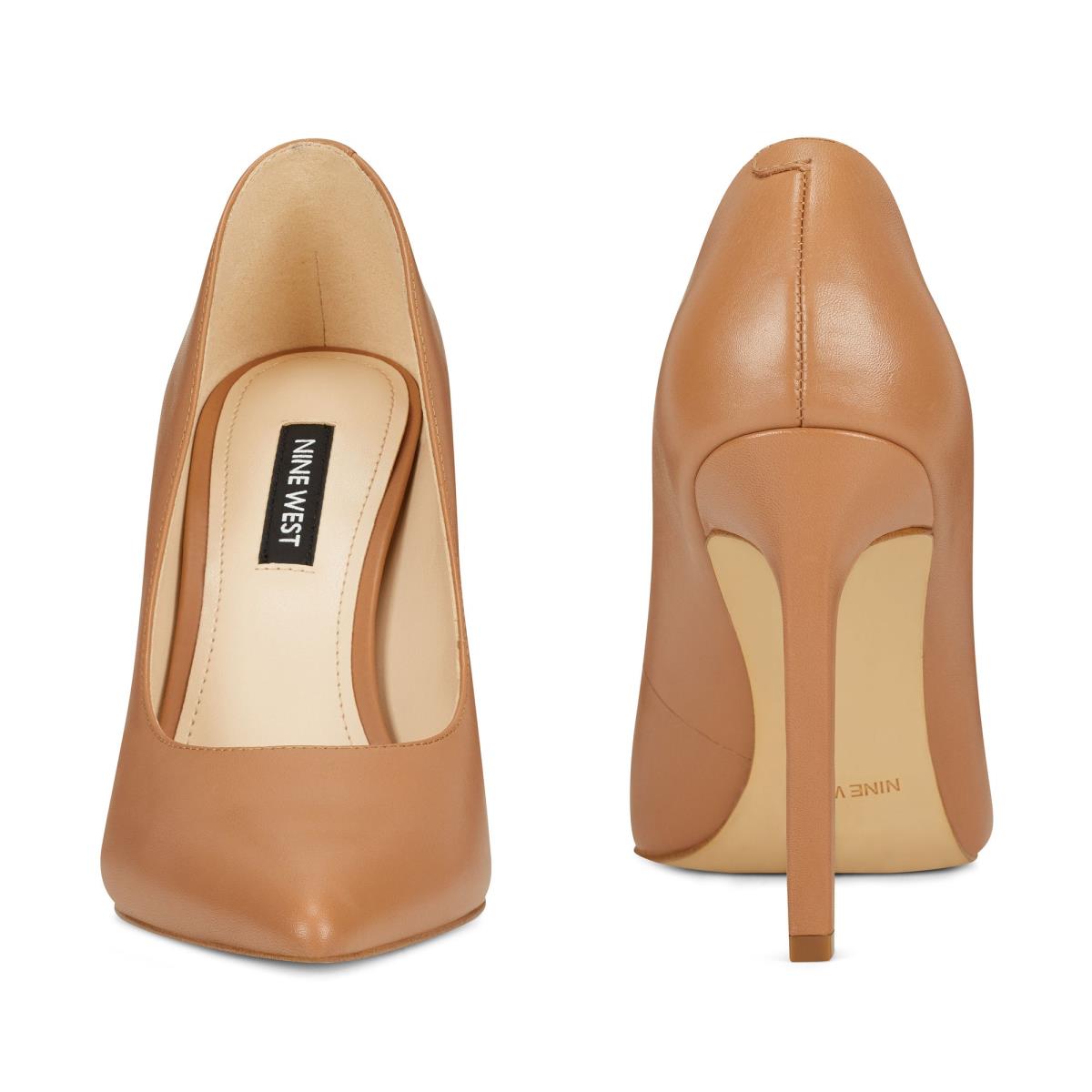 Nine West Tatiana Pointy Toe Pumps Beige | UXDE26038