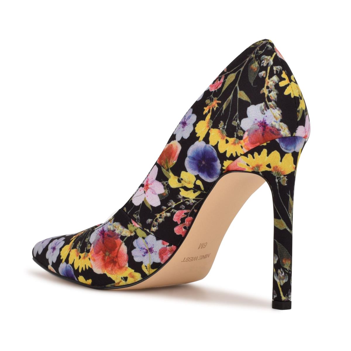 Nine West Tatiana Pointy Toe Pumps Black / Multicolor | OPMA91832