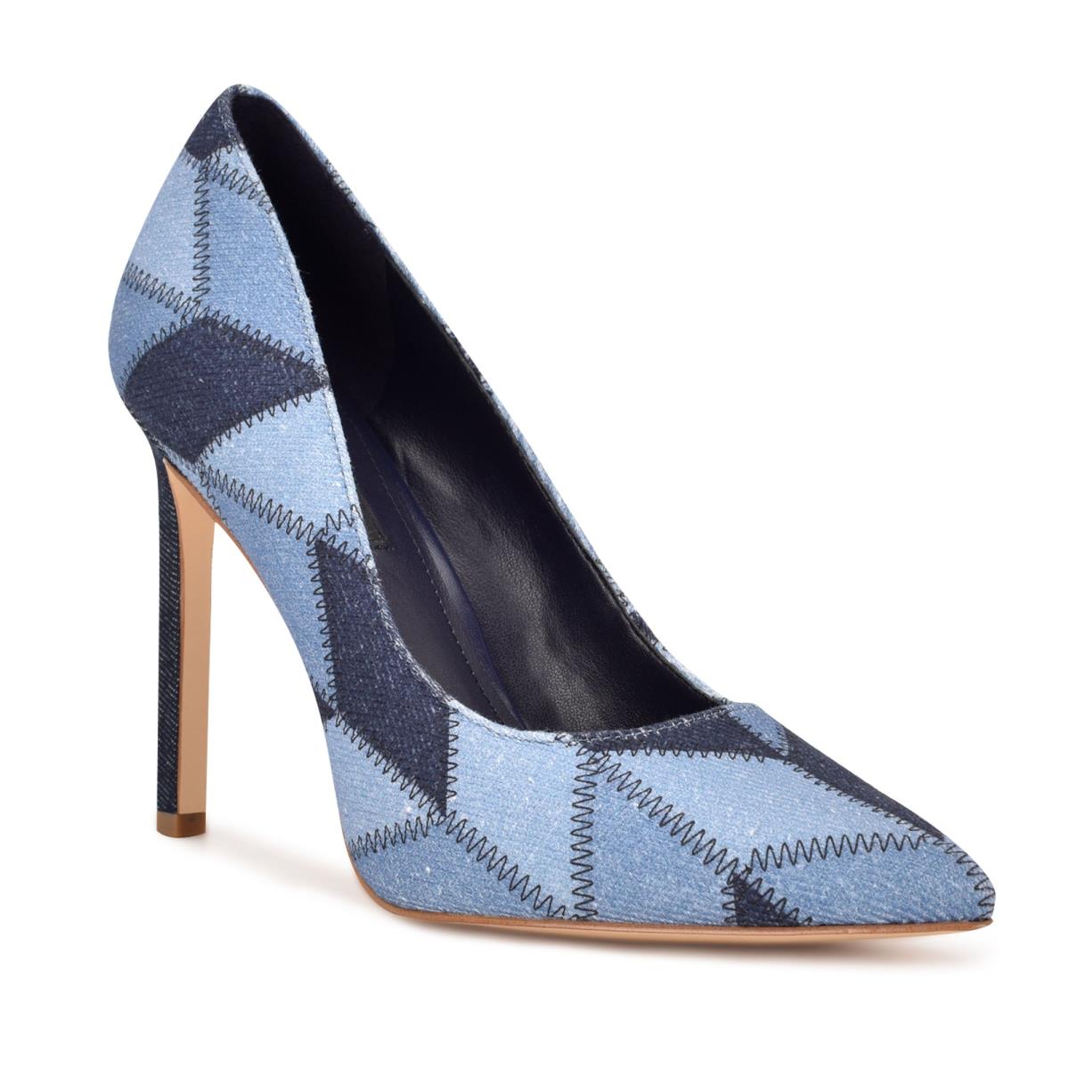 Nine West Tatiana Pointy Toe Pumps Blue | SQXV04925