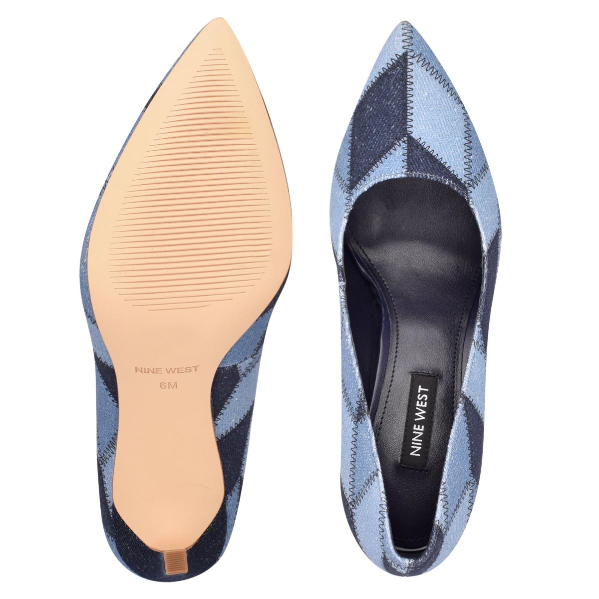 Nine West Tatiana Pointy Toe Pumps Blue | SQXV04925