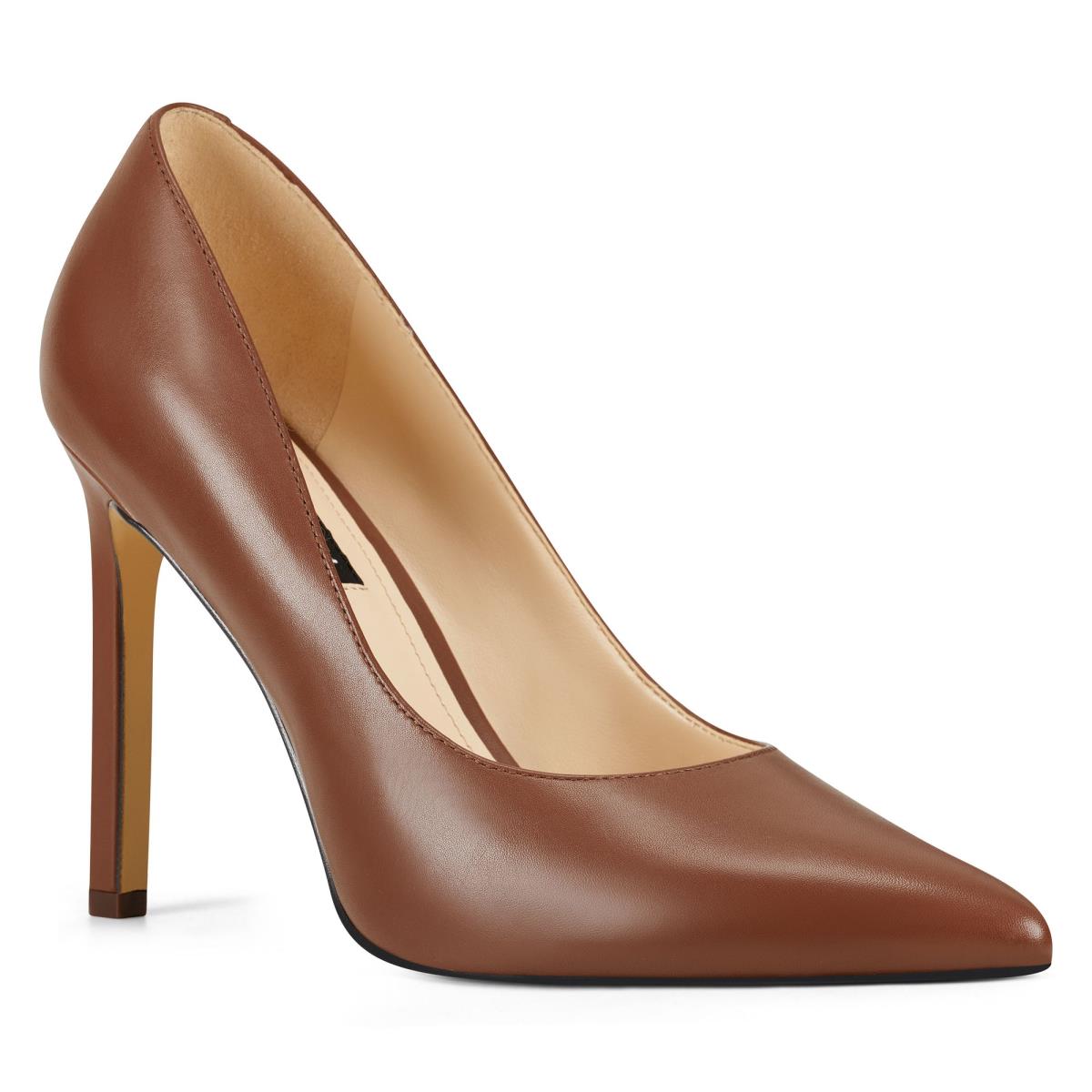 Nine West Tatiana Pointy Toe Pumps Brown | CGMT02641