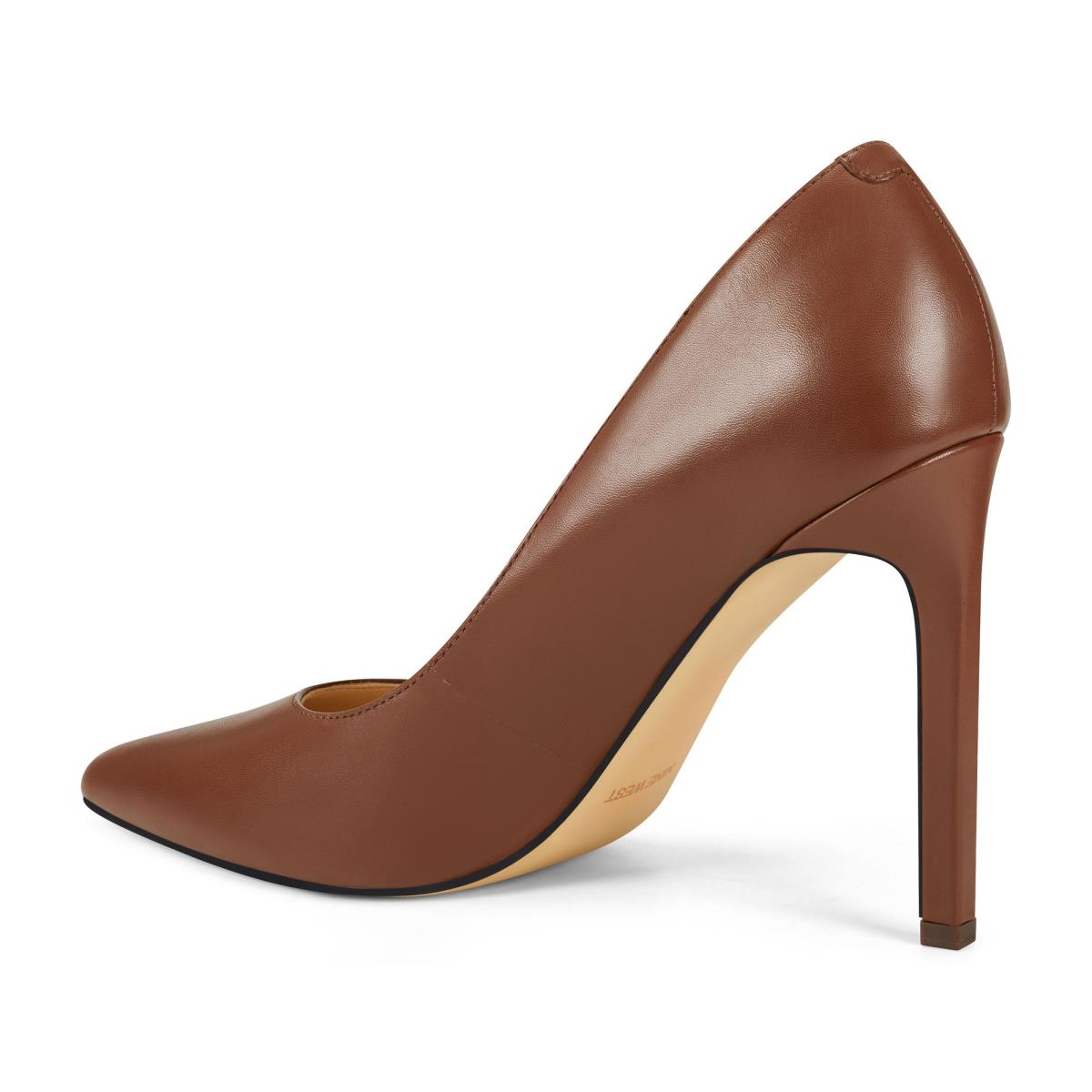 Nine West Tatiana Pointy Toe Pumps Brown | CGMT02641