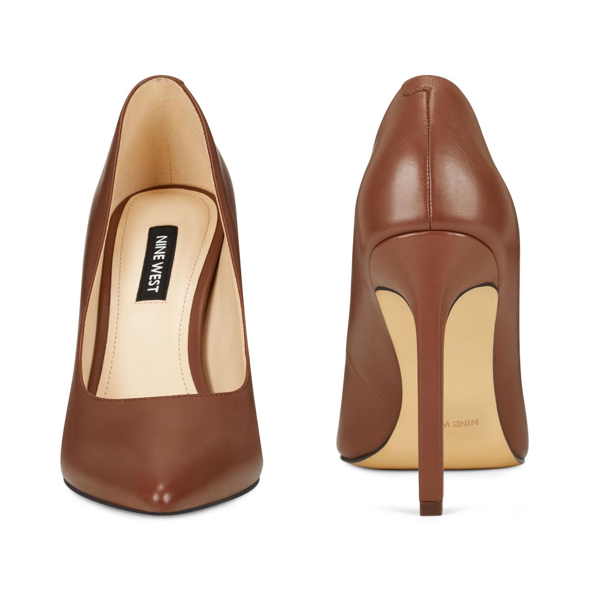 Nine West Tatiana Pointy Toe Pumps Brown | CGMT02641