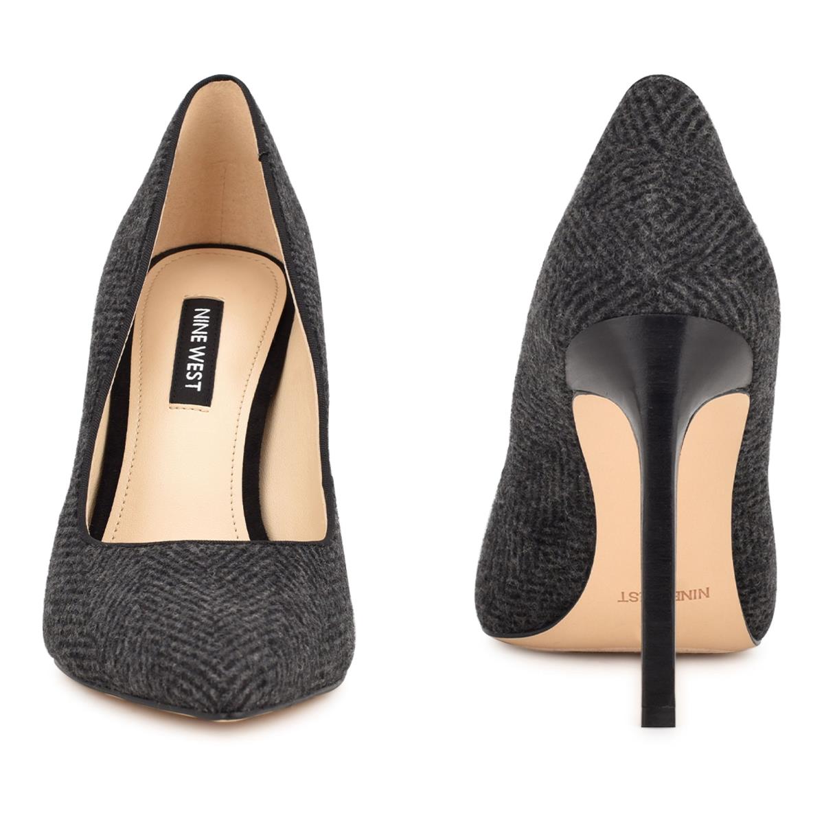 Nine West Tatiana Pointy Toe Pumps Dark Grey | AZTS68195