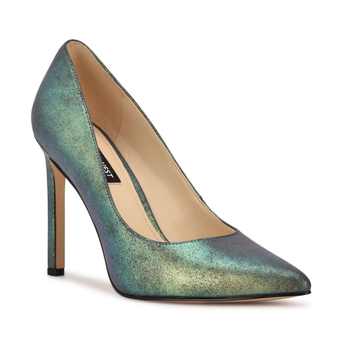 Nine West Tatiana Pointy Toe Pumps Green | AULV08237