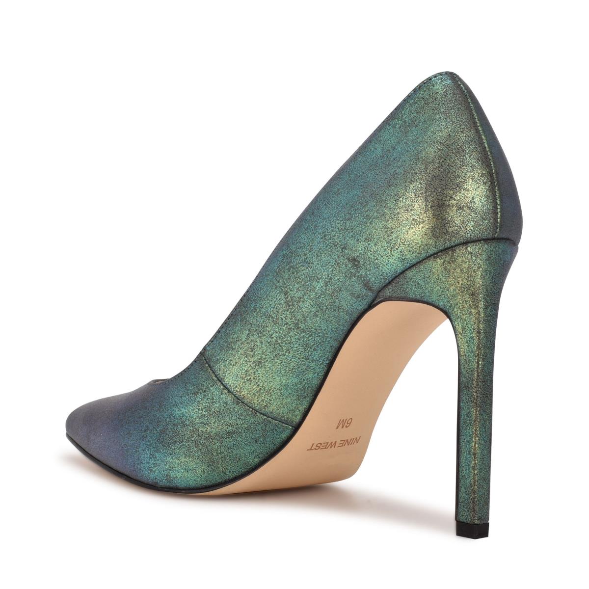 Nine West Tatiana Pointy Toe Pumps Green | AULV08237