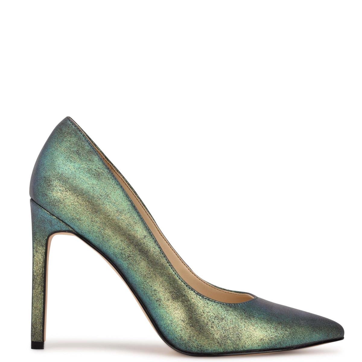 Nine West Tatiana Pointy Toe Pumps Green | AULV08237