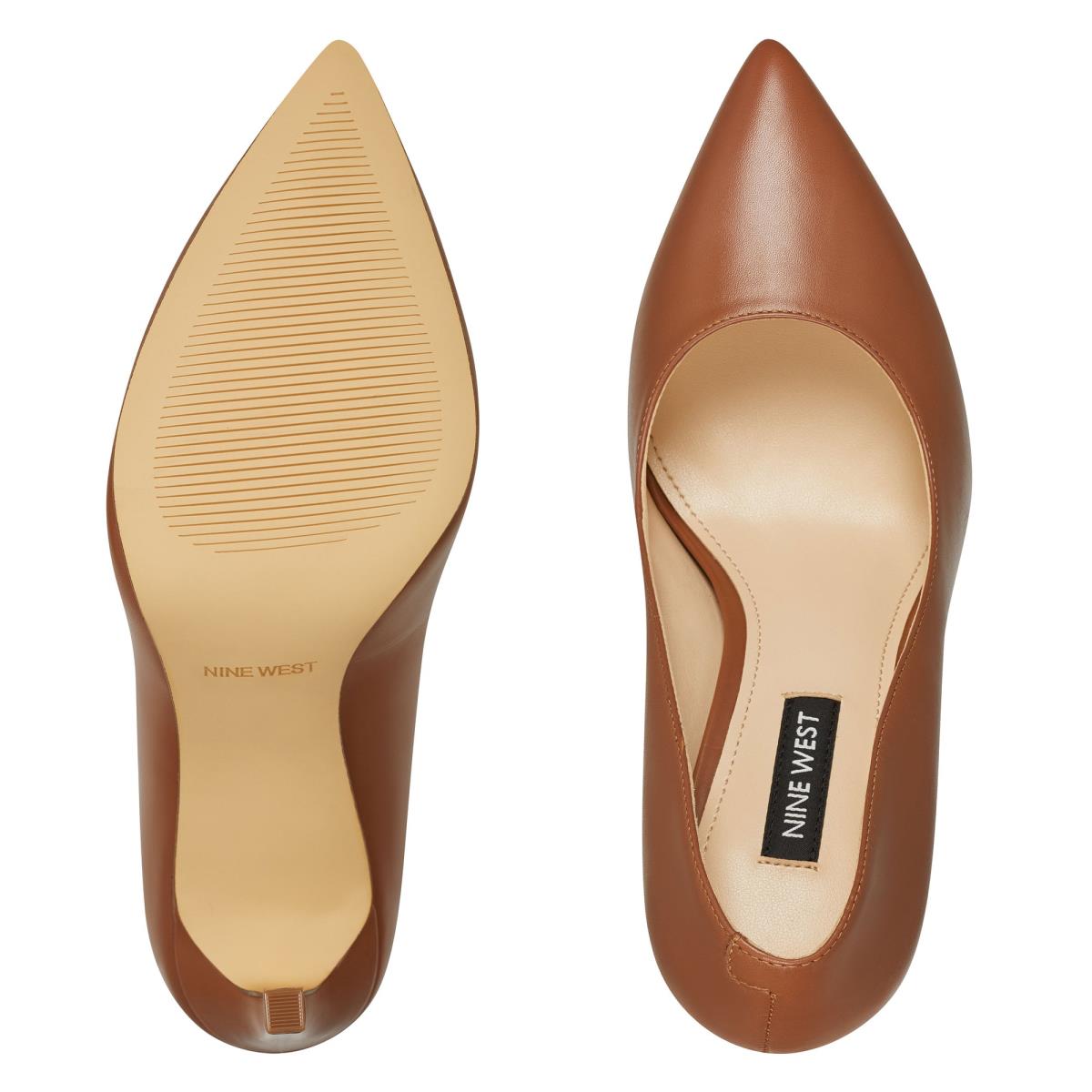 Nine West Tatiana Pointy Toe Pumps Light Brown | WHLP51402