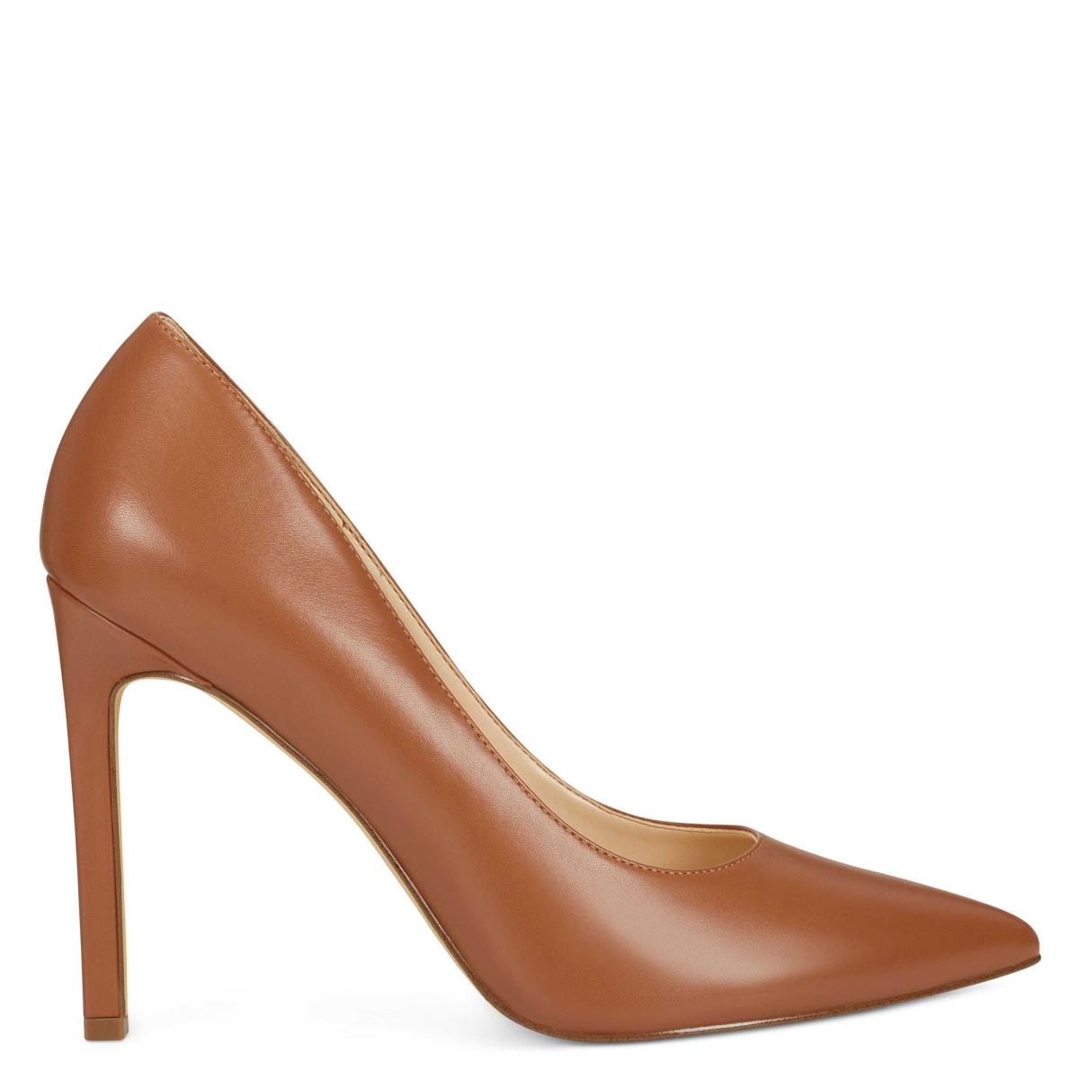 Nine West Tatiana Pointy Toe Pumps Light Brown | WHLP51402