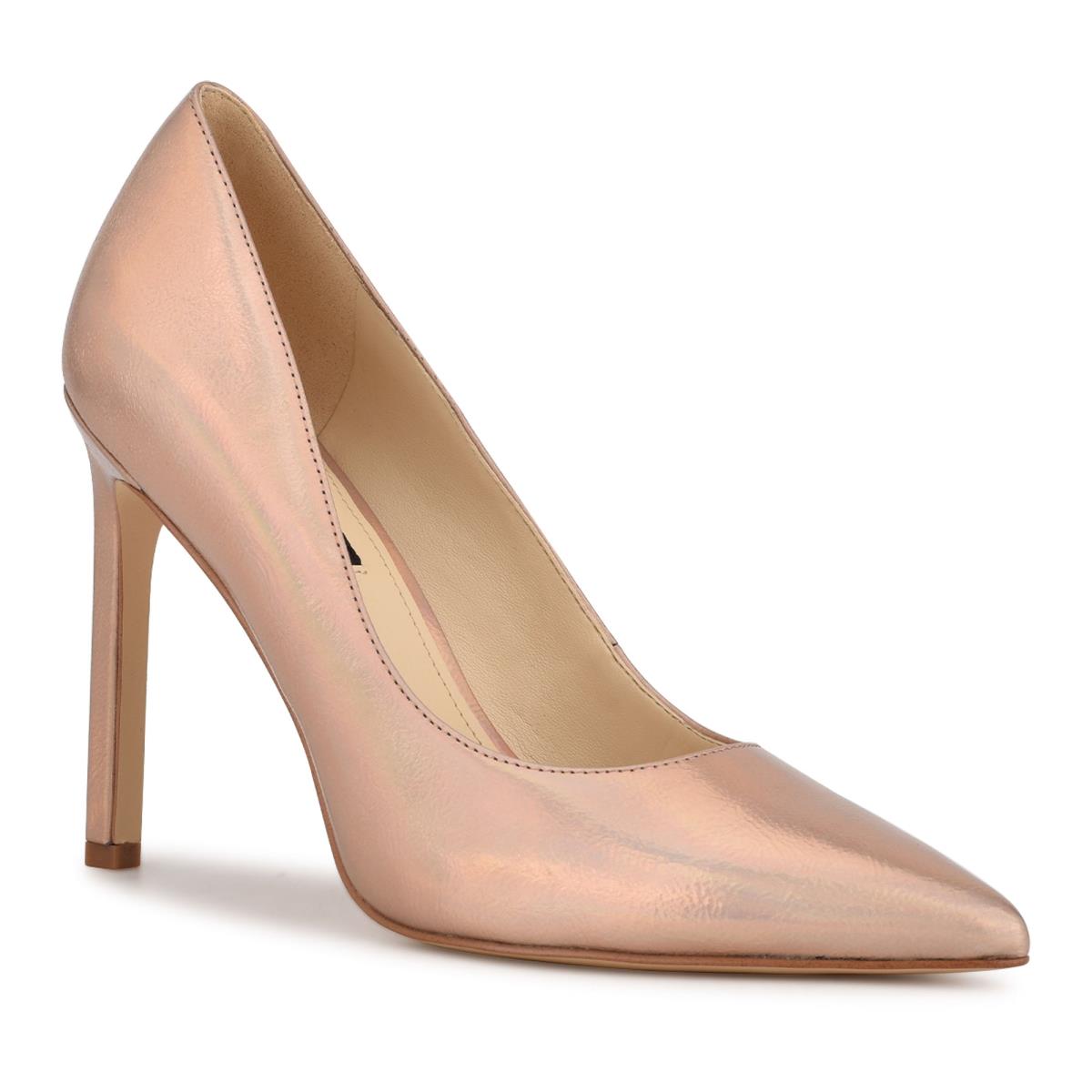 Nine West Tatiana Pointy Toe Pumps Skin Color | RVNB32704