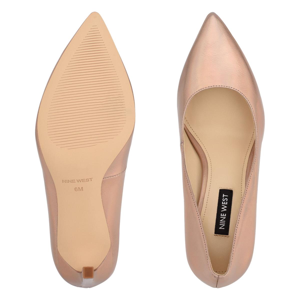 Nine West Tatiana Pointy Toe Pumps Skin Color | RVNB32704