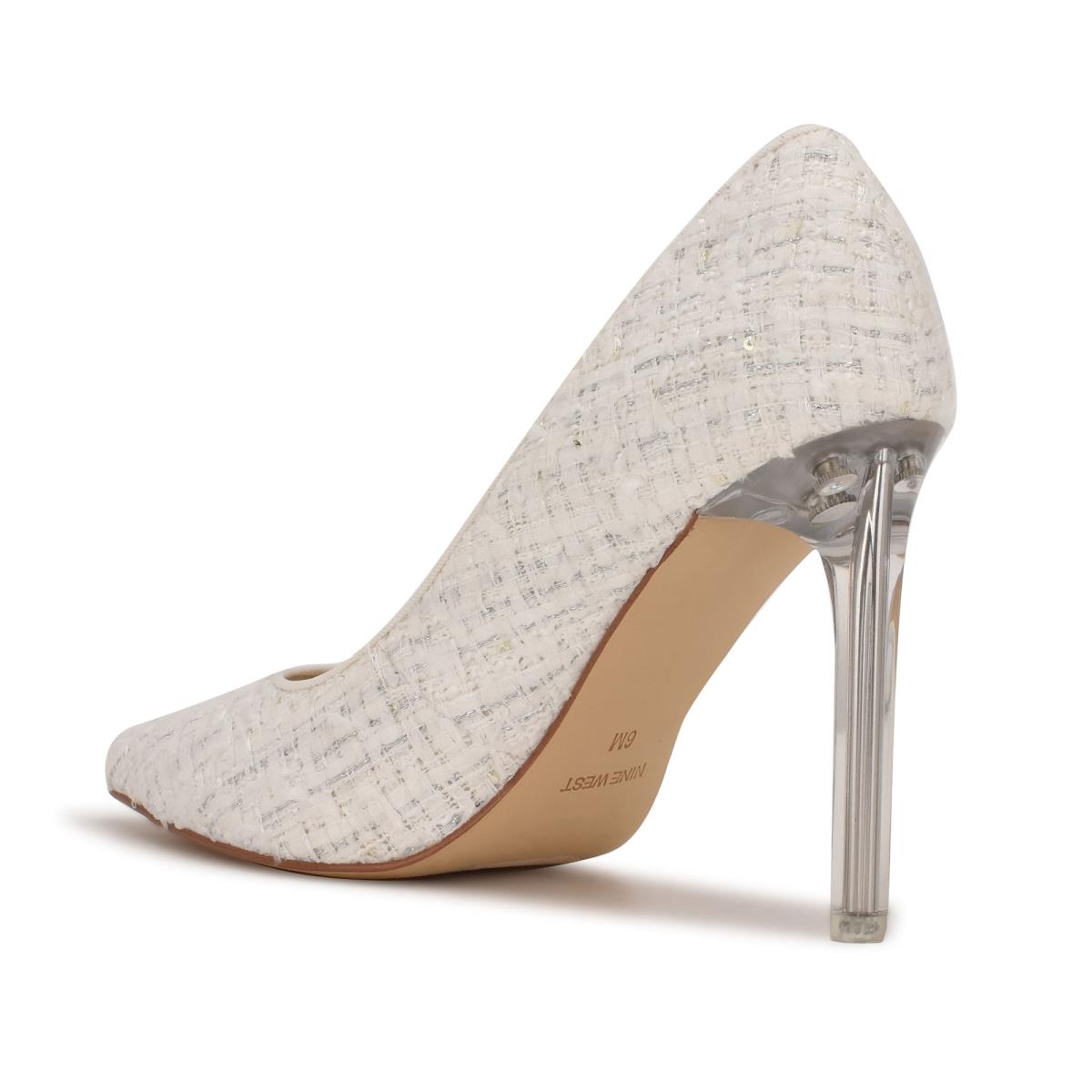 Nine West Tatiana Pointy Toe Pumps White | RQBO53618