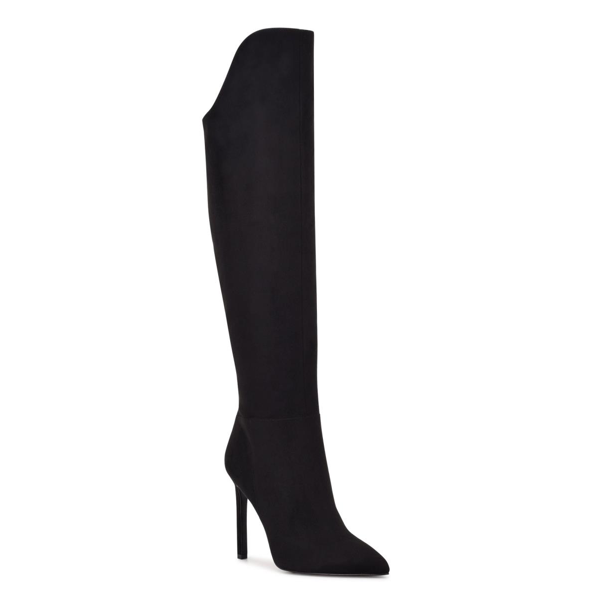 Nine West Teleena Heeled Boots Black | IKHT28140