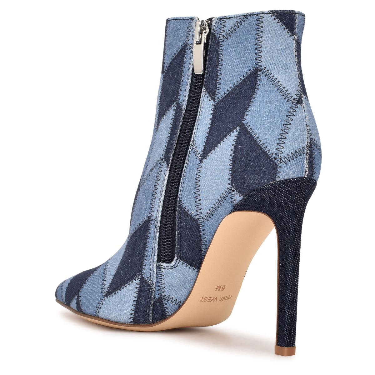 Nine West Tennon Dress Bootie Booties Blue | MJYS78596