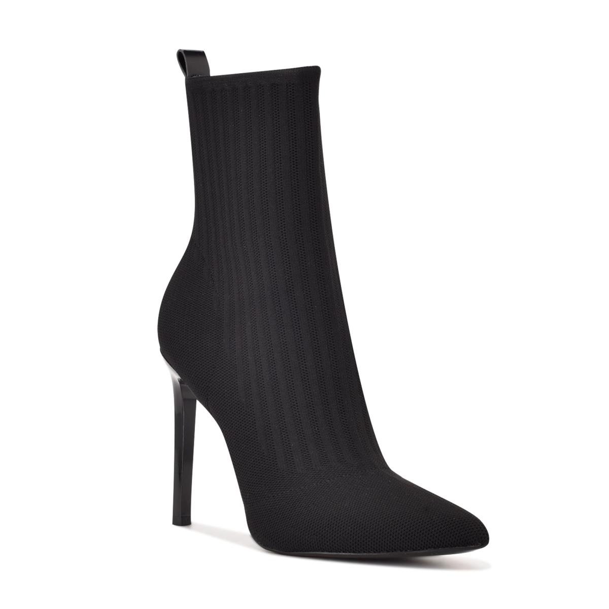 Nine West Teoy Dress Booties Black | KPCN64523