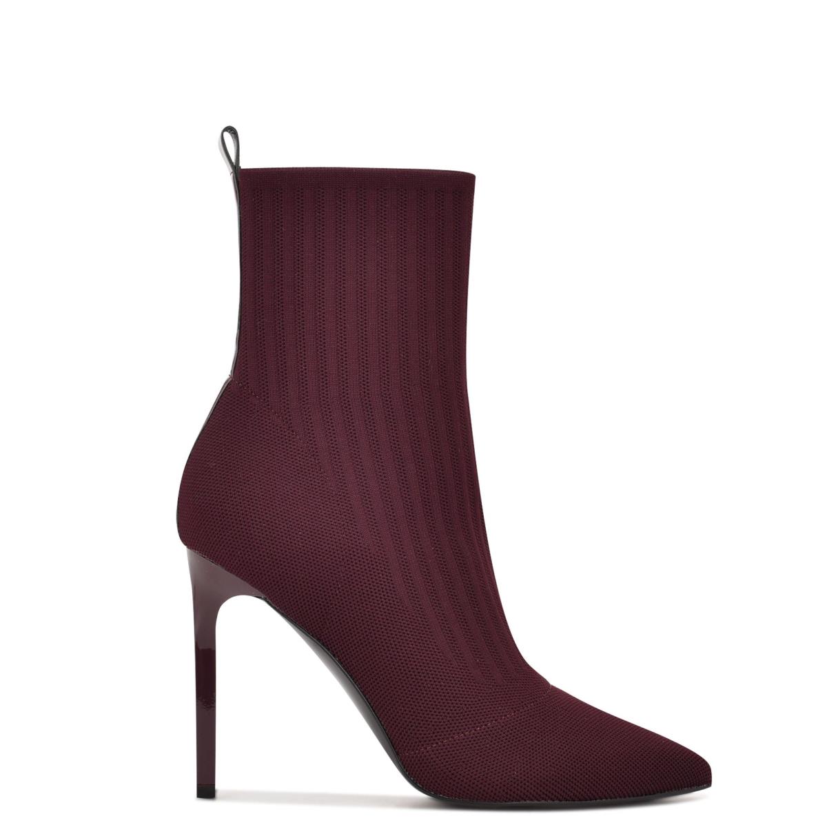 Nine West Teoy Dress Booties Burgundy | FWGM54826