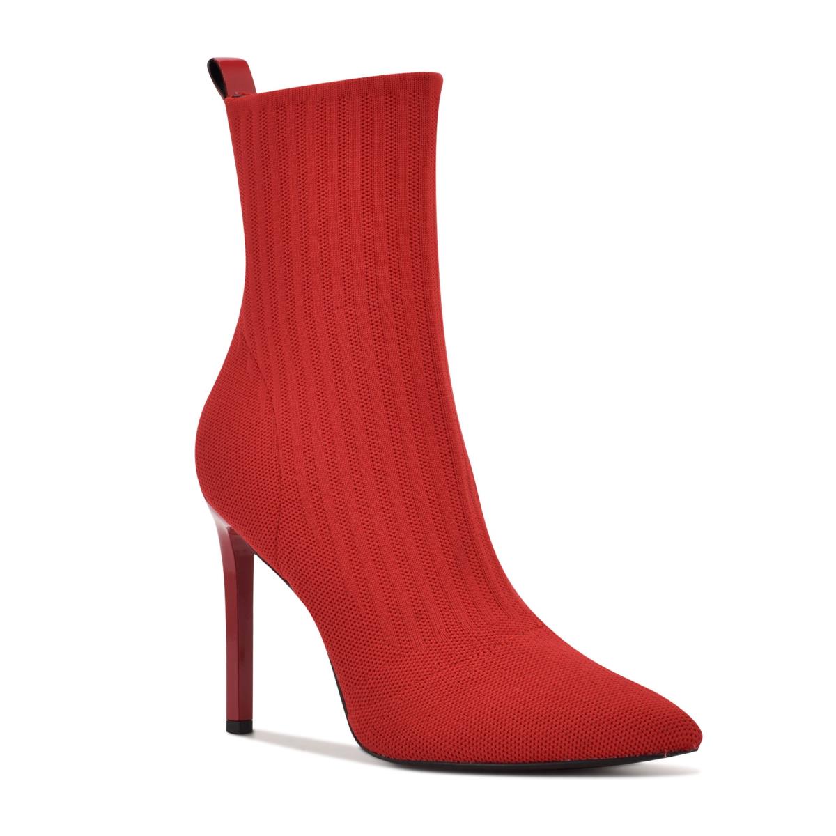 Nine West Teoy Dress Booties Red | CQXZ27431