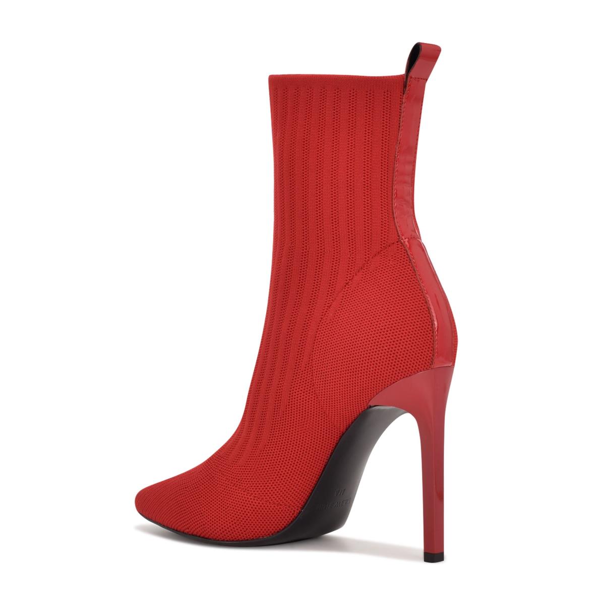 Nine West Teoy Dress Booties Red | CQXZ27431