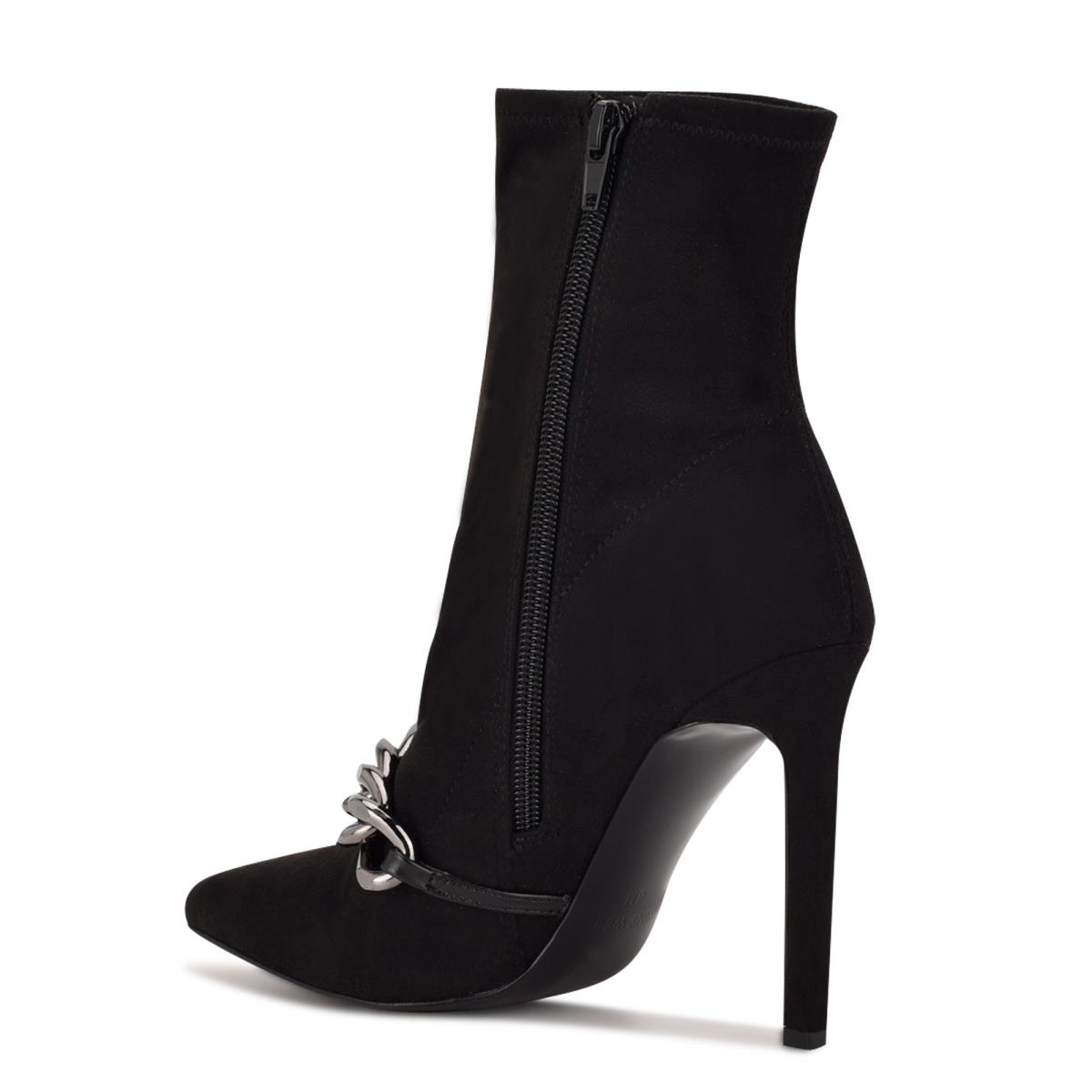 Nine West Timbaa Dress Bootie Booties Black | LRBT50618