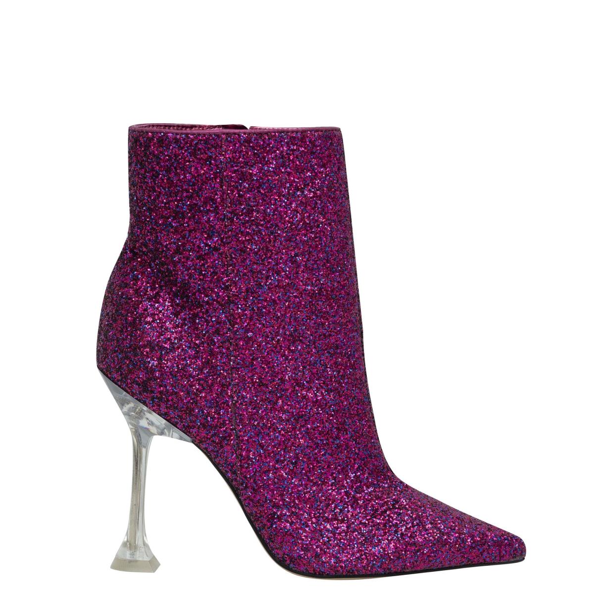 Nine West Tonight Dress Booties Fuchsia | WURH10689