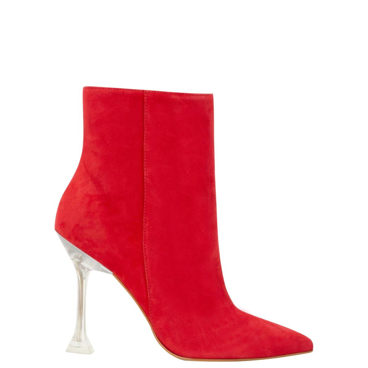 Nine West Tonight Dress Booties Red | IBKH50163