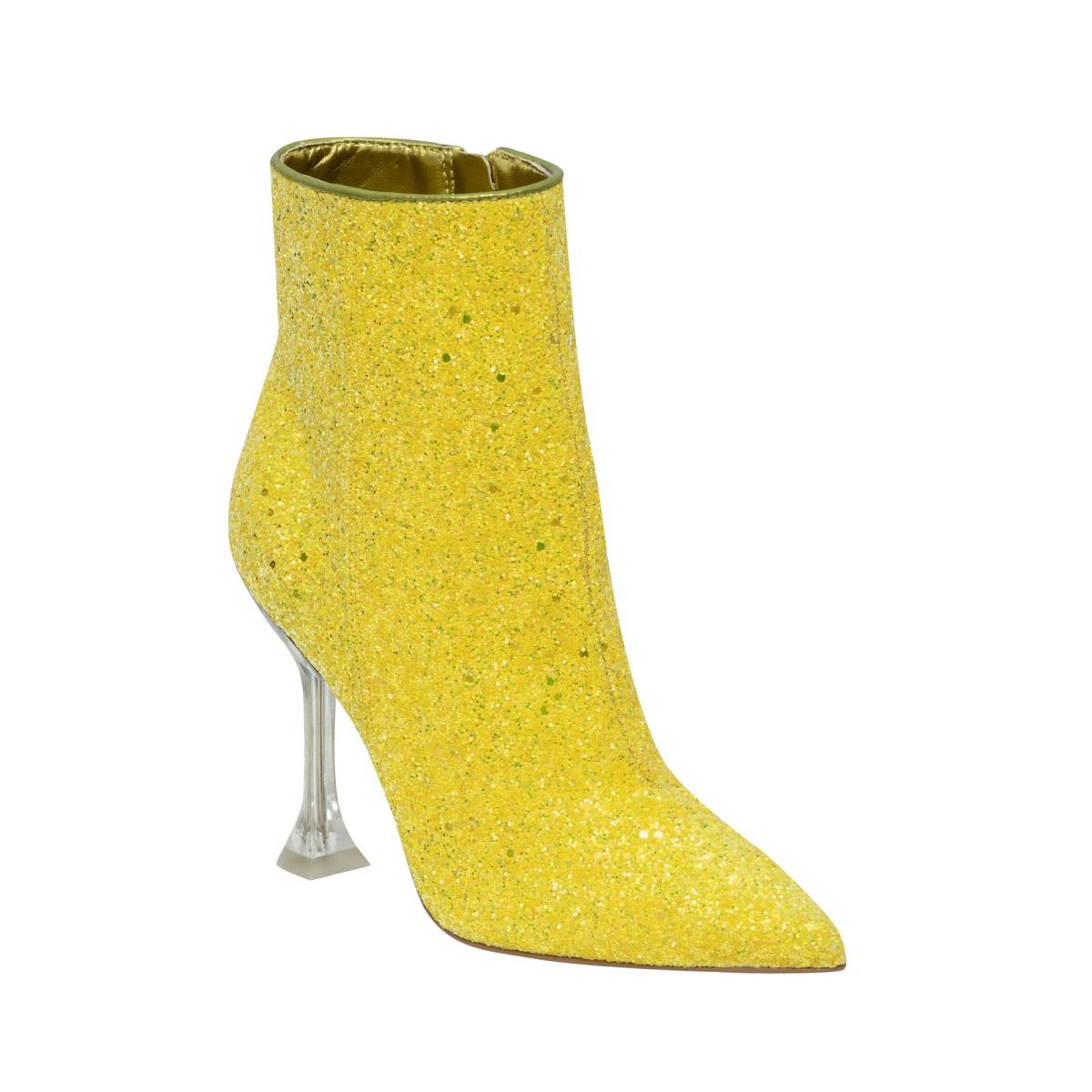 Nine West Tonight Dress Booties Yellow | WABJ65728