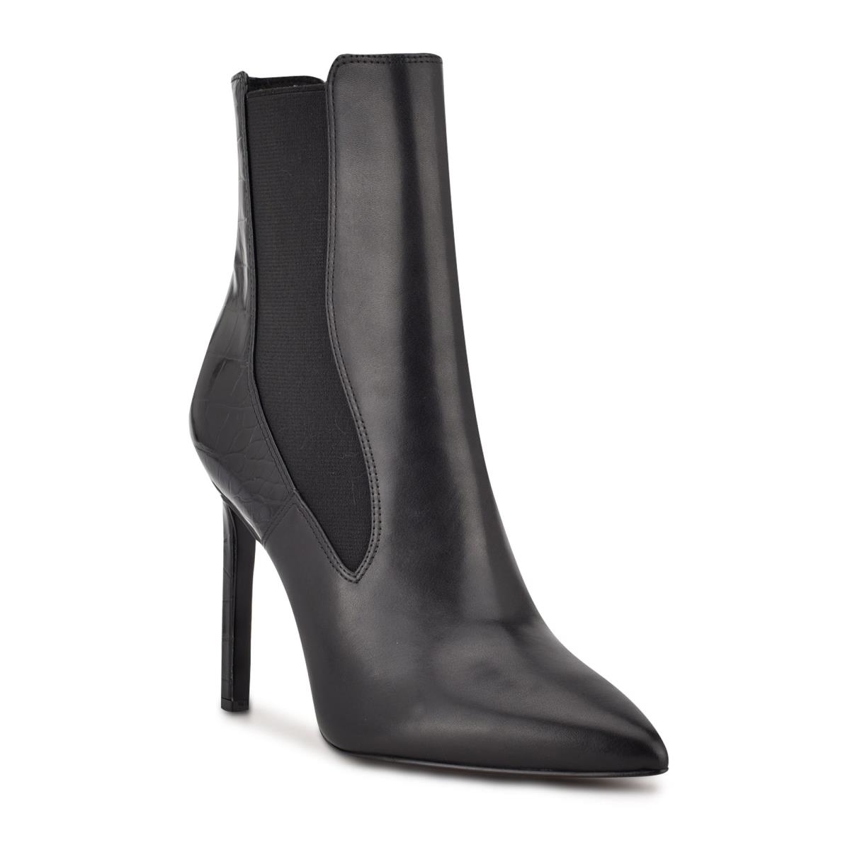 Nine West Topit Dress Booties Black | MQNJ54681