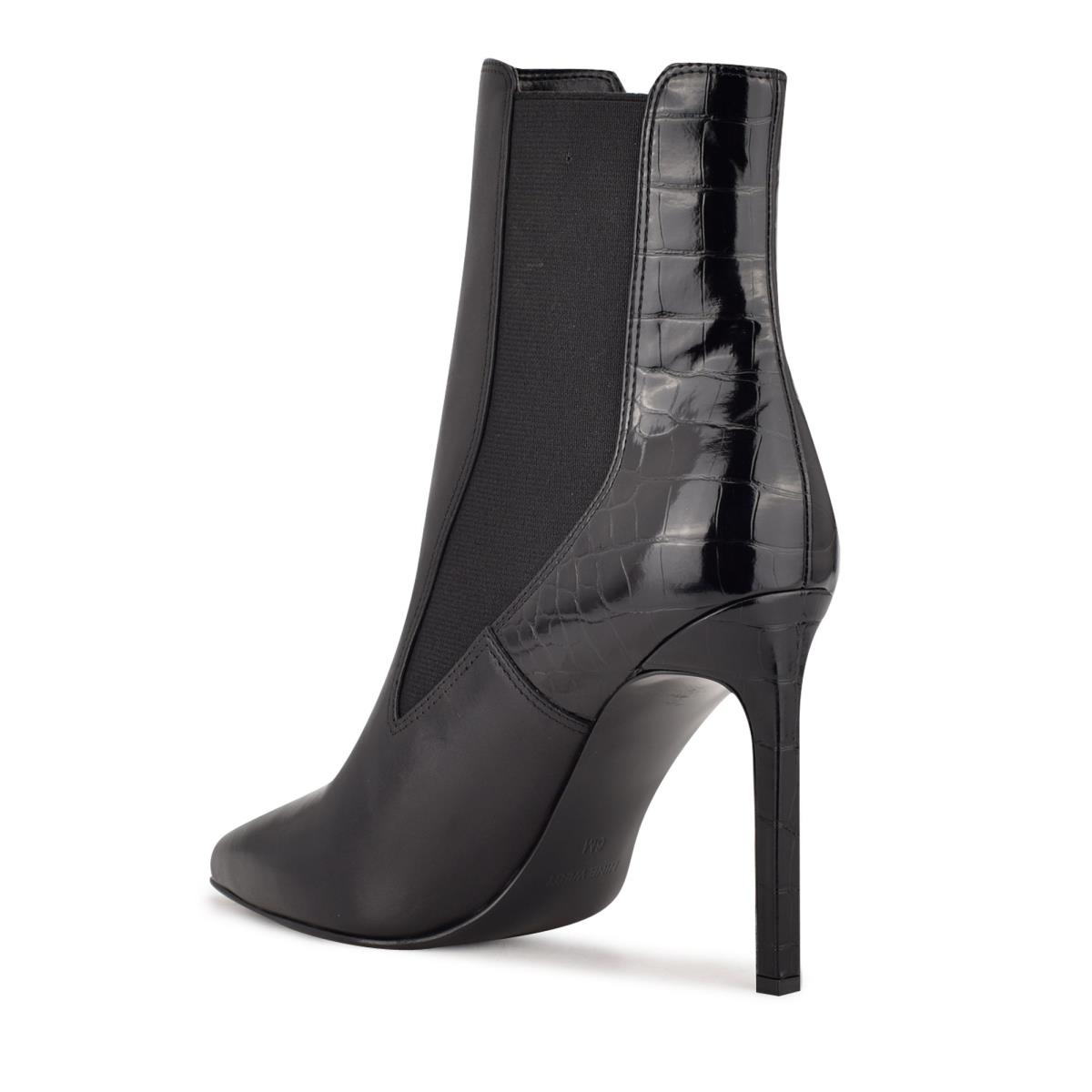 Nine West Topit Dress Booties Black | MQNJ54681