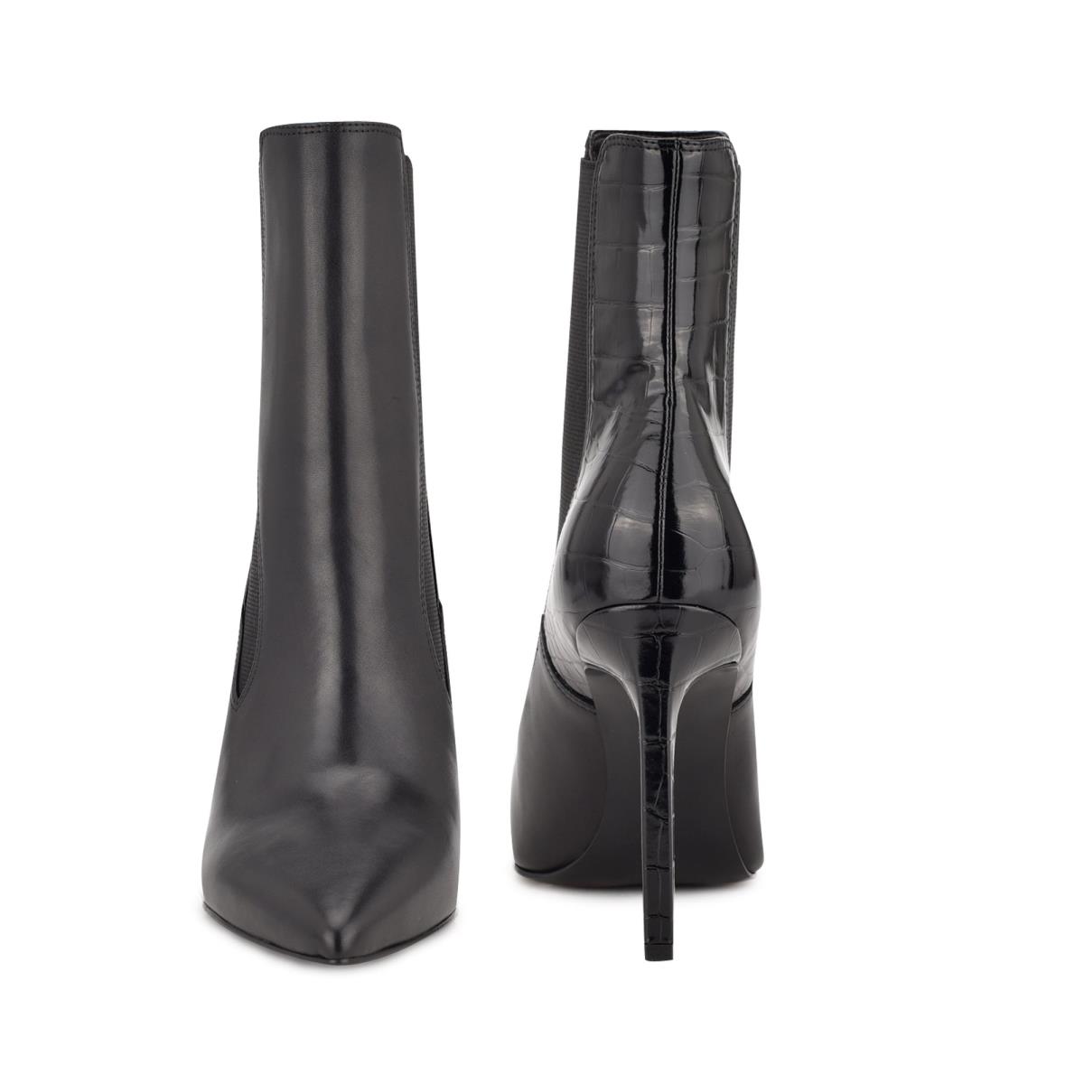 Nine West Topit Dress Booties Black | MQNJ54681