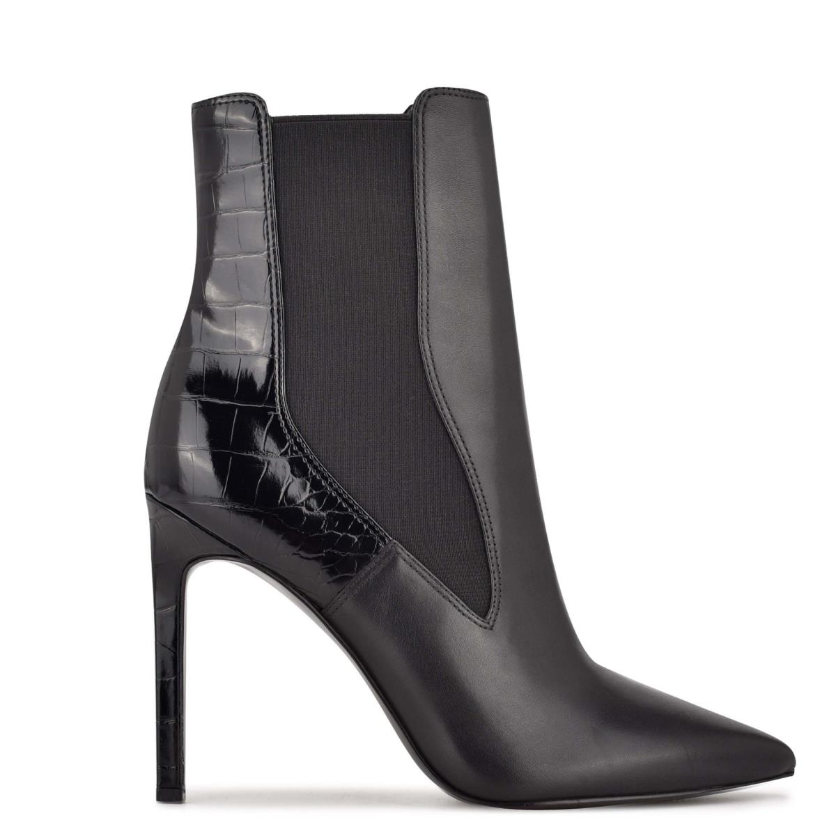 Nine West Topit Dress Booties Black | MQNJ54681