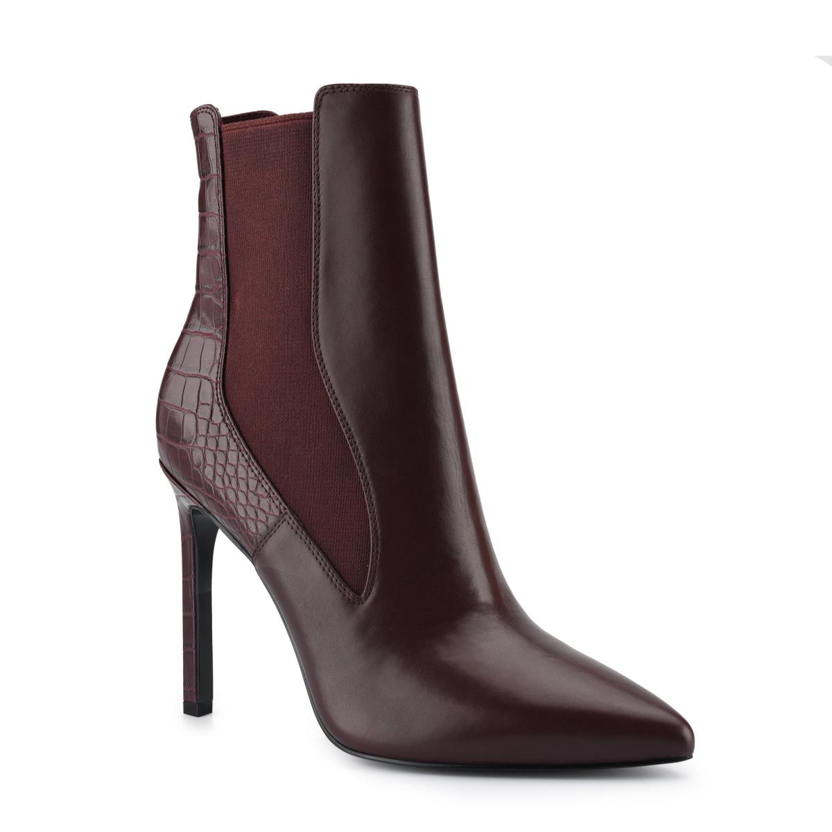 Nine West Topit Dress Booties Brown | XVQP69583